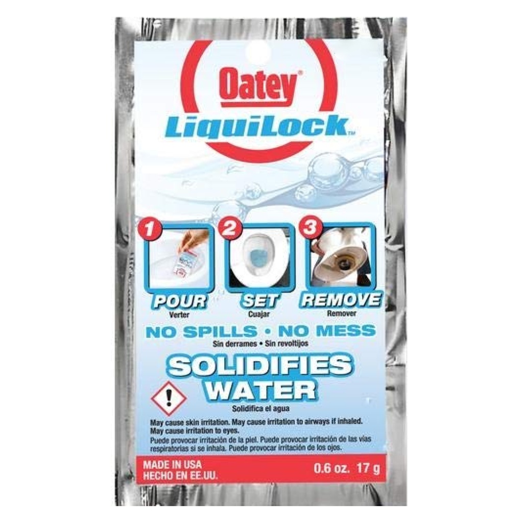 Oatey Liquilock Water Solidifier | Ferreteria Maderas 3C
